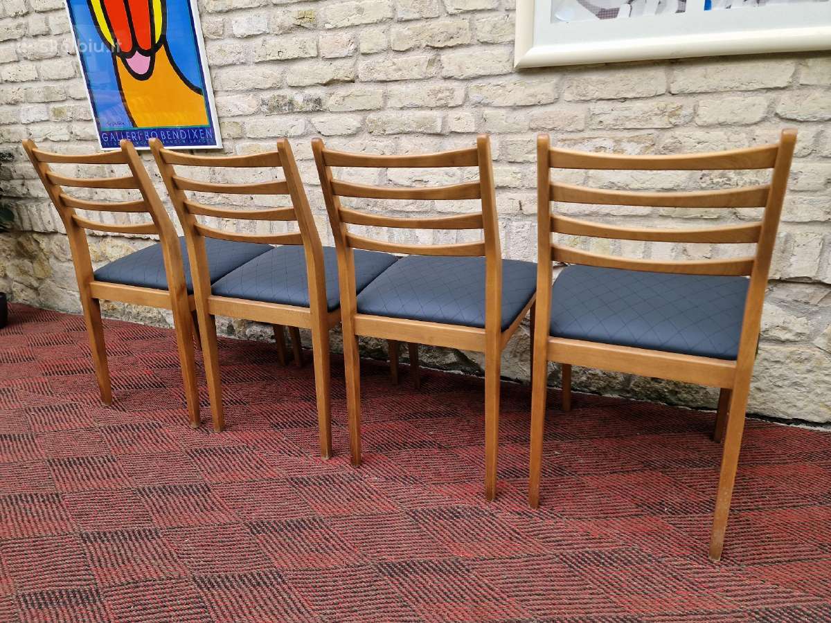 Vintažinės mid century bukmedžio kėdės - nuotraukos Nr. 23