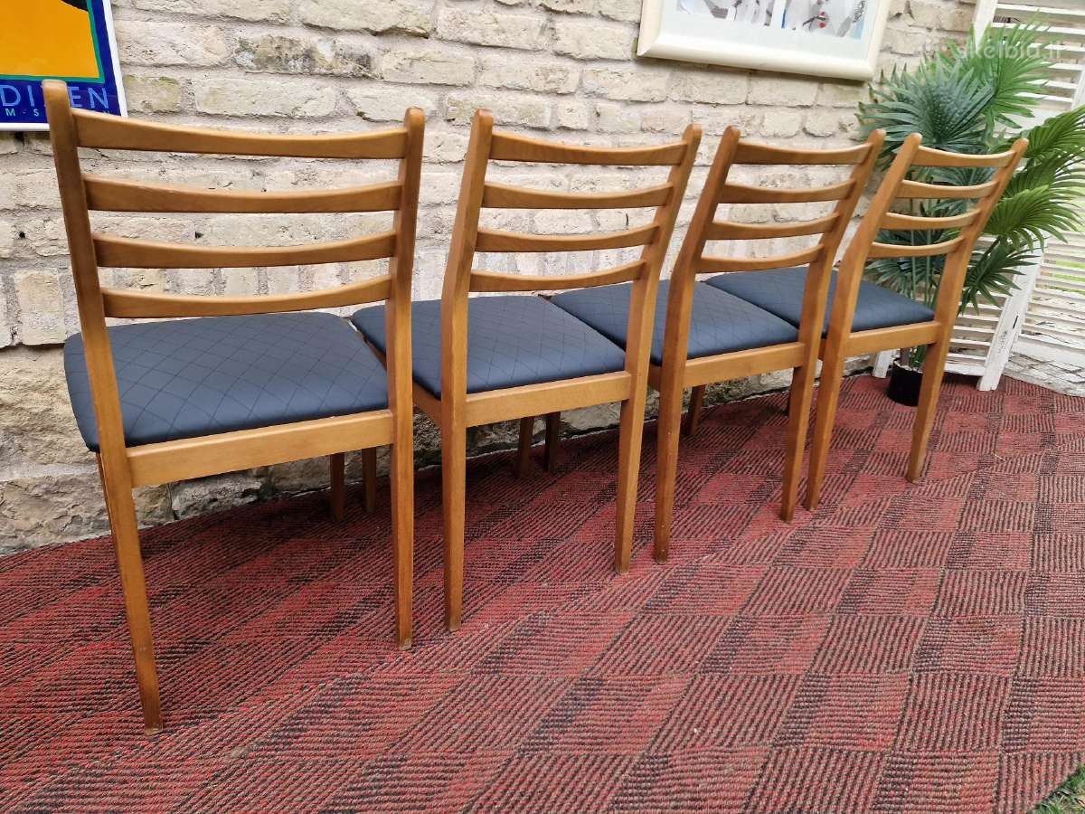 Vintažinės mid century bukmedžio kėdės - nuotraukos Nr. 25
