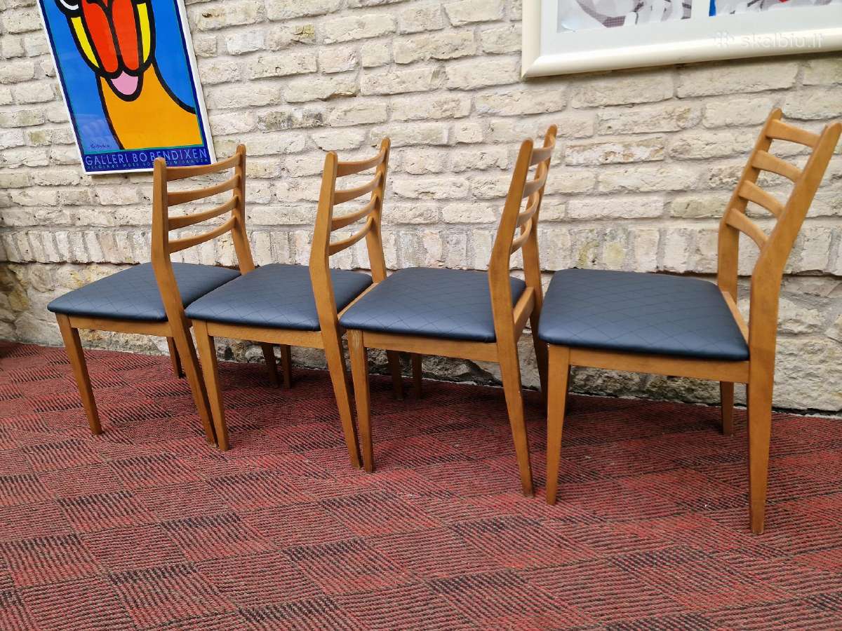 Vintažinės mid century bukmedžio kėdės - nuotraukos Nr. 27