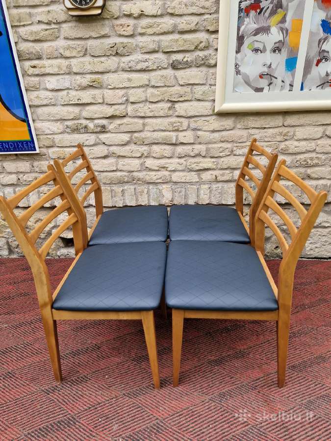 Vintažinės mid century bukmedžio kėdės - nuotraukos Nr. 31