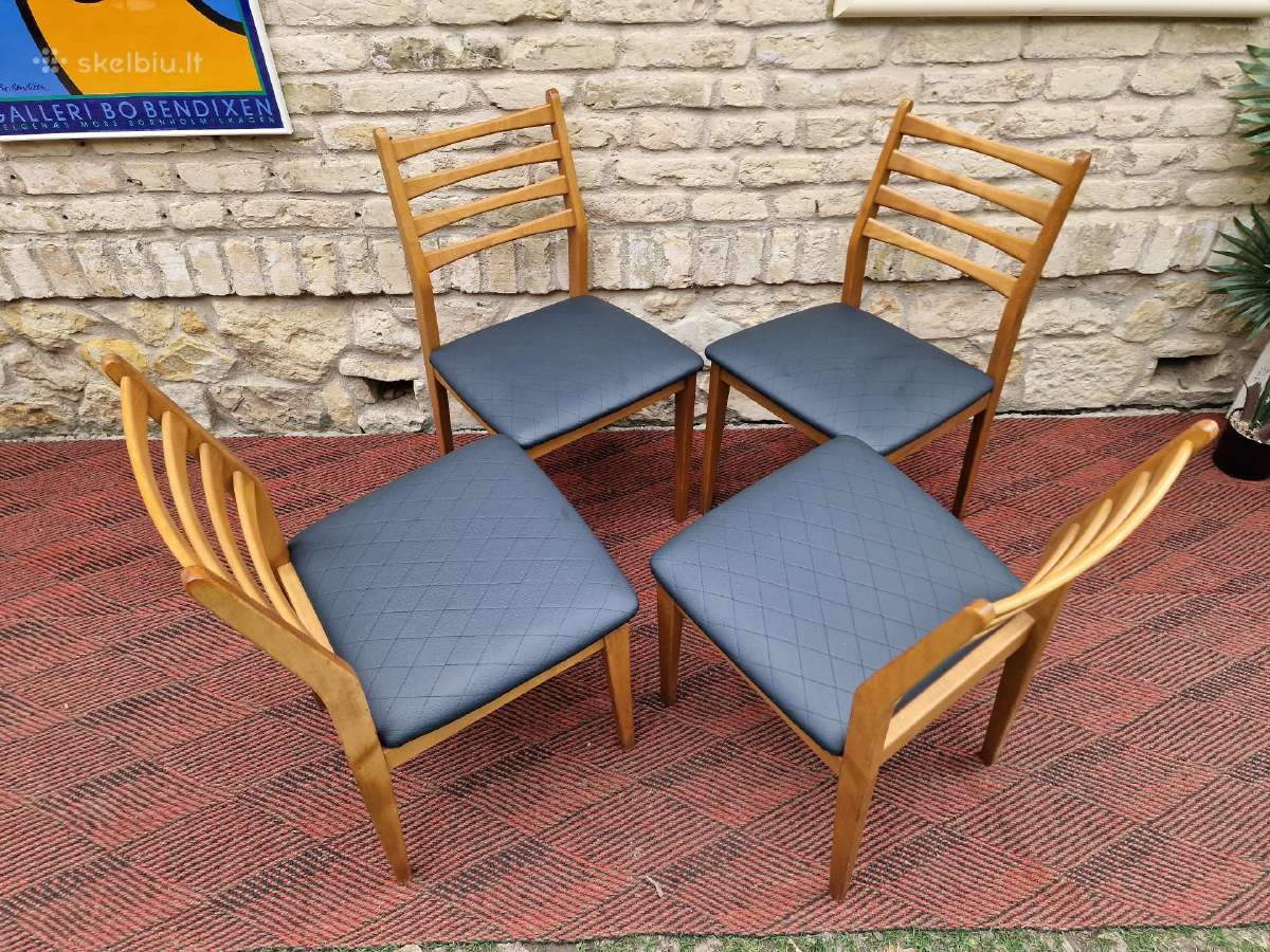 Vintažinės mid century bukmedžio kėdės - nuotraukos Nr. 32
