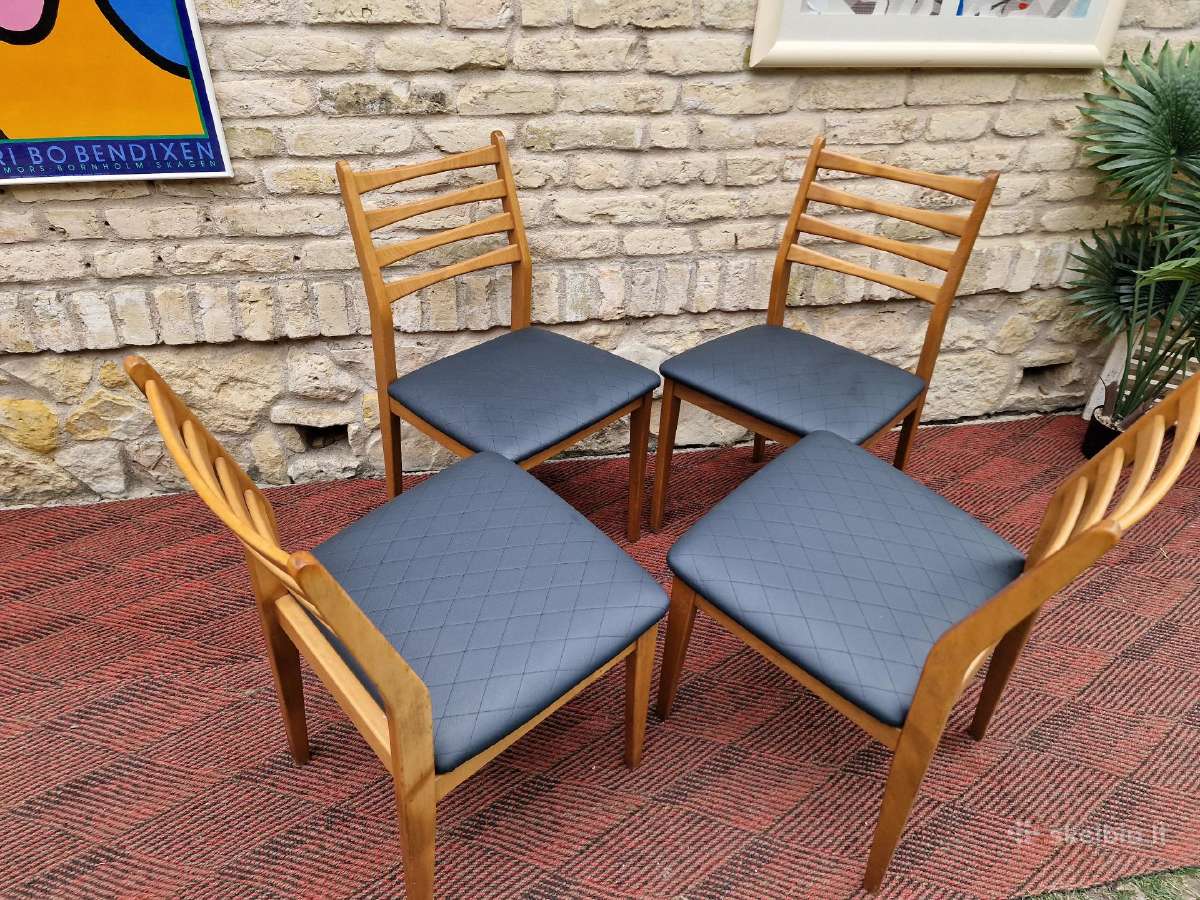Vintažinės mid century bukmedžio kėdės - nuotraukos Nr. 34