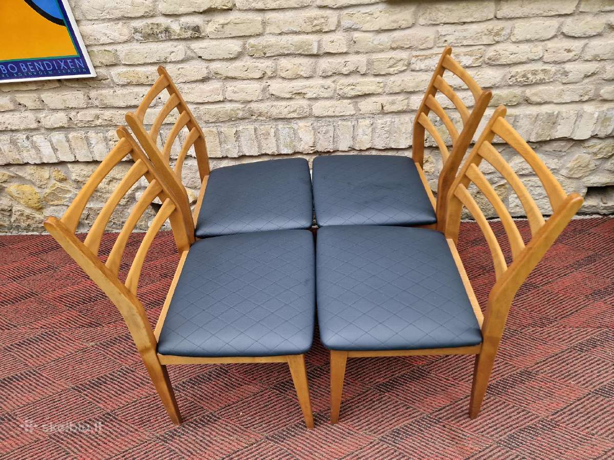 Vintažinės mid century bukmedžio kėdės - nuotraukos Nr. 35