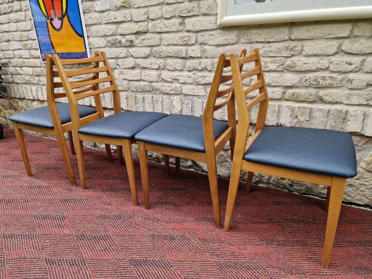 Vintažinės mid century bukmedžio kėdės - nuotraukos Nr. 37