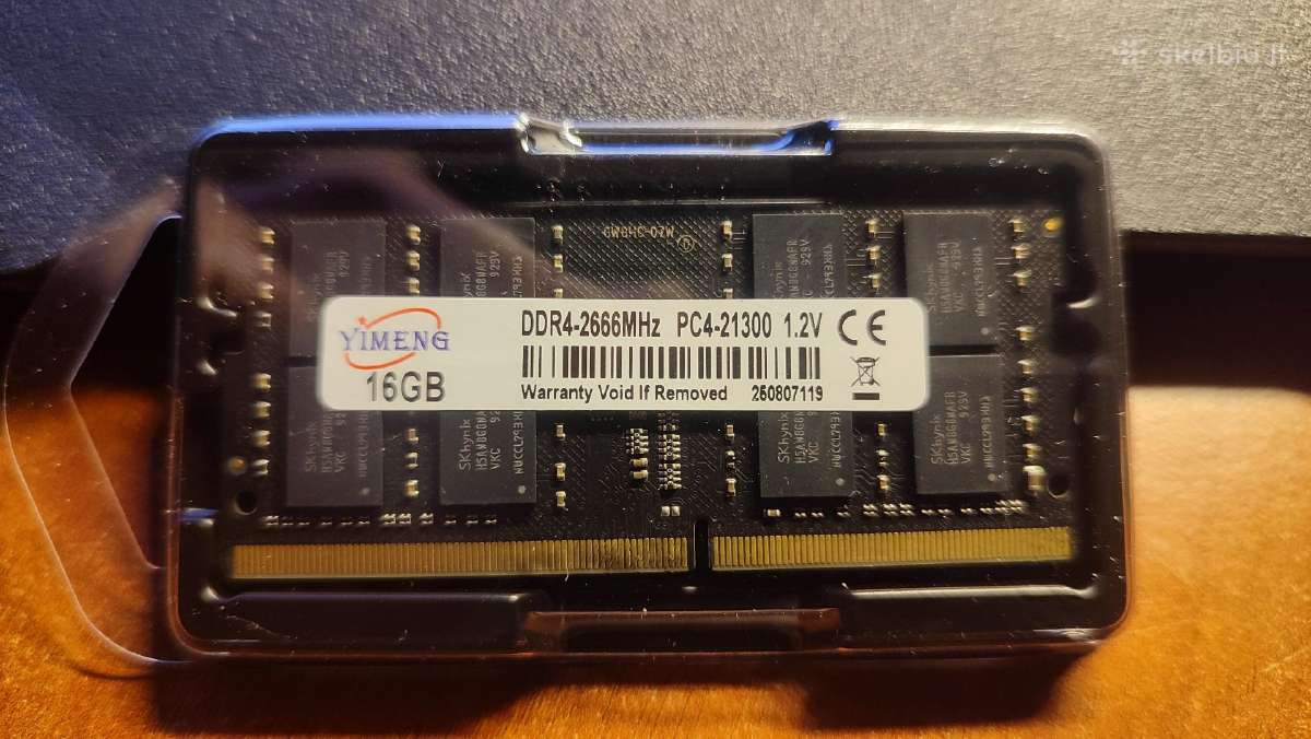 Parduodu nauja Sodimm atmintį Ddr4 2666 MHz 16gb.