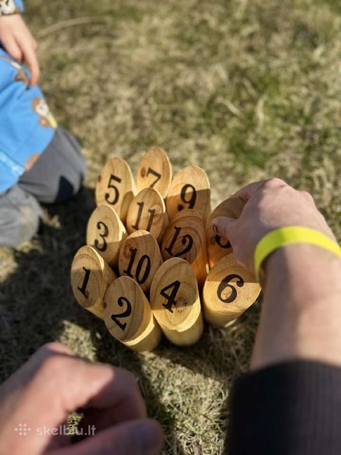 Lauko žaidimų Cornhole,golfo kopėtėlių,jenga nuoma - nuotraukos Nr. 19