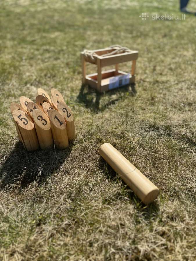 Lauko žaidimų Cornhole,golfo kopėtėlių,jenga nuoma - nuotraukos Nr. 20