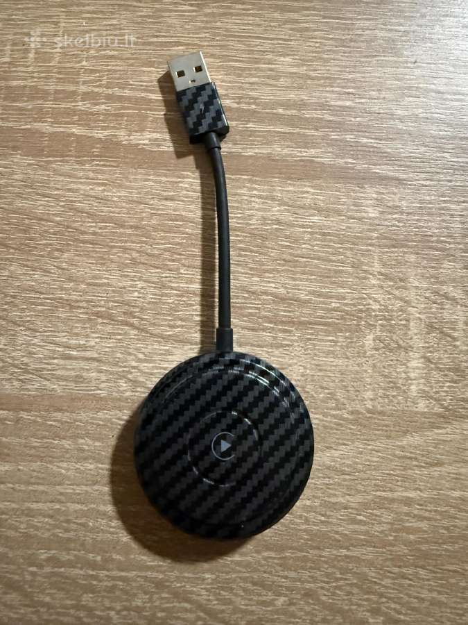 Wireless Apple Carplay adapteris (carbon dizainas)
