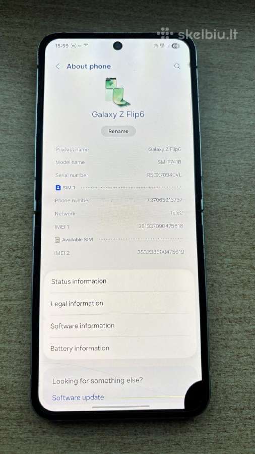 Samsung flip 6 - nuotraukos Nr. 10