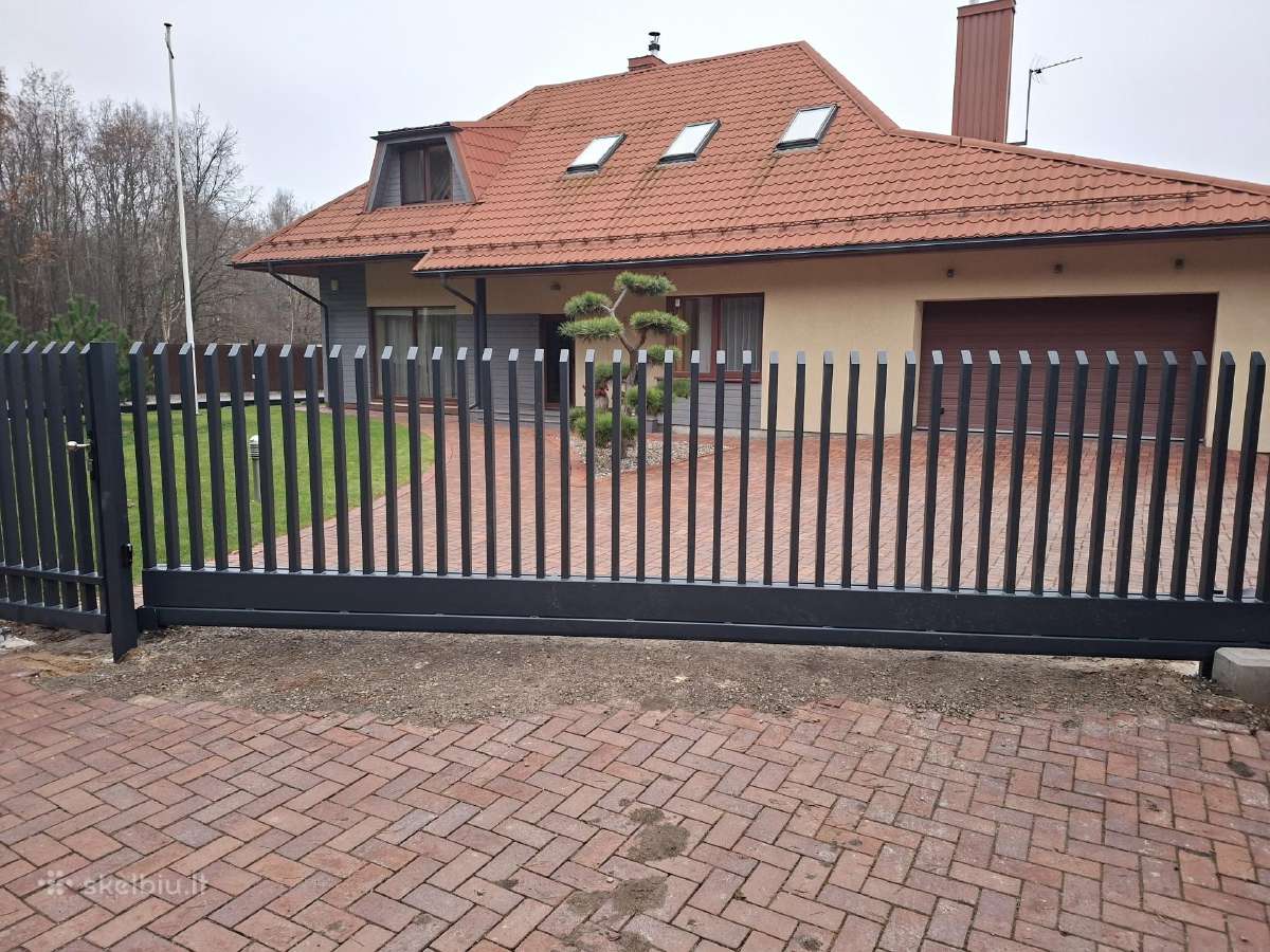 Šukų tipo tvorų, vartų gamyba ir montavimas
