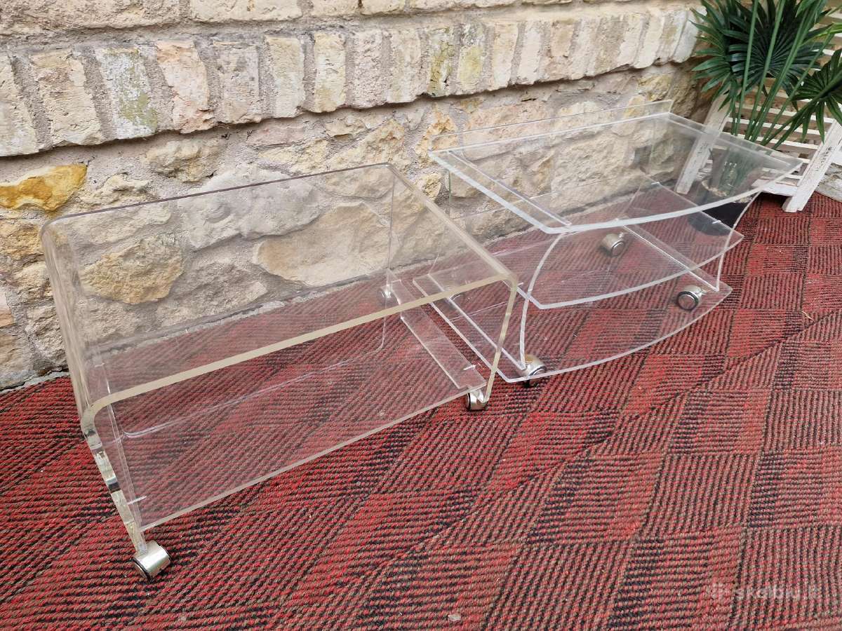 Vintažiniai mid century poliakrilo staliukas - nuotraukos Nr. 16