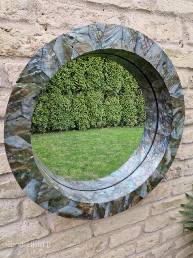 Veidrodis natūralaus perlamutro rėme - nuotraukos Nr. 17