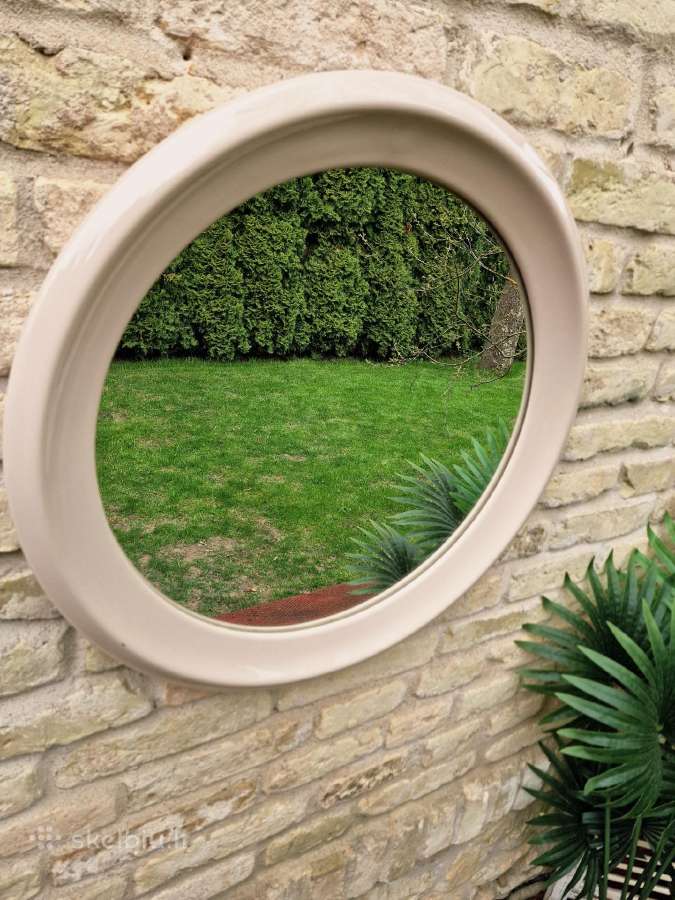 Vintažinis mid century keraminio rėmo veidrodis - nuotraukos Nr. 12