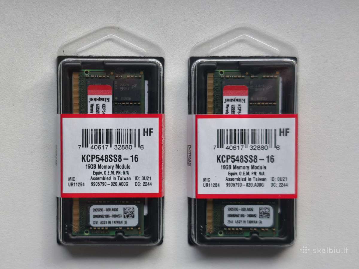 32gb 2x(ddr5 16gb 4800mhz RAM Sodimm Kingston)