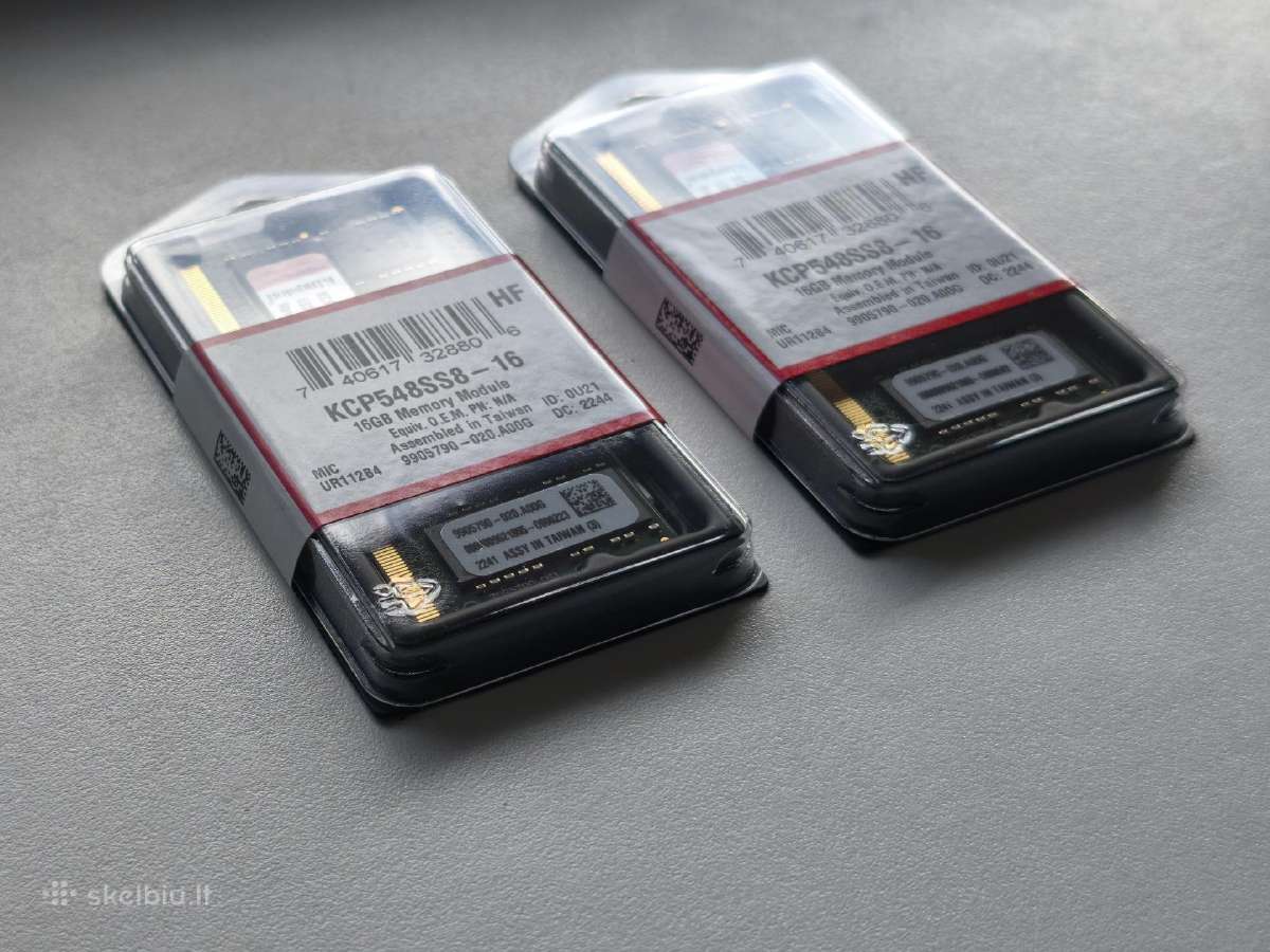 32gb 2x(ddr5 16gb 4800mhz RAM Sodimm Kingston) - nuotraukos Nr. 2