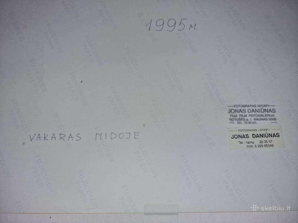 Foto paveikslas Jonas Daniūnas " Vakaras Nidoje " - nuotraukos Nr. 10