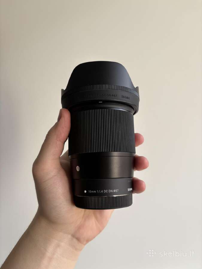 Canon EOS M50 + Sigma 16mm f/1.4 rinkinys - nuotraukos Nr. 5