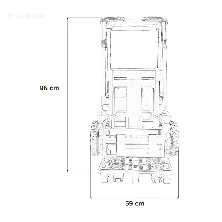 JCB elektrinis krautuvas vaikams Klaipėda - nuotraukos Nr. 19