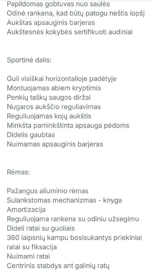 Vežimėlis 3in1 - nuotraukos Nr. 12