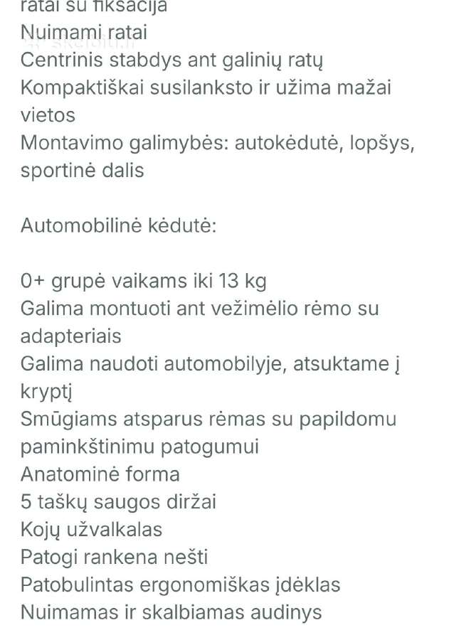 Vežimėlis 3in1 - nuotraukos Nr. 13