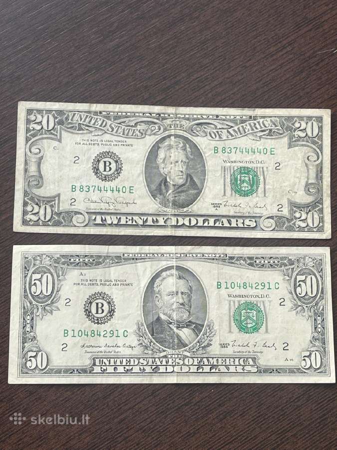 Banknotai, doleriai