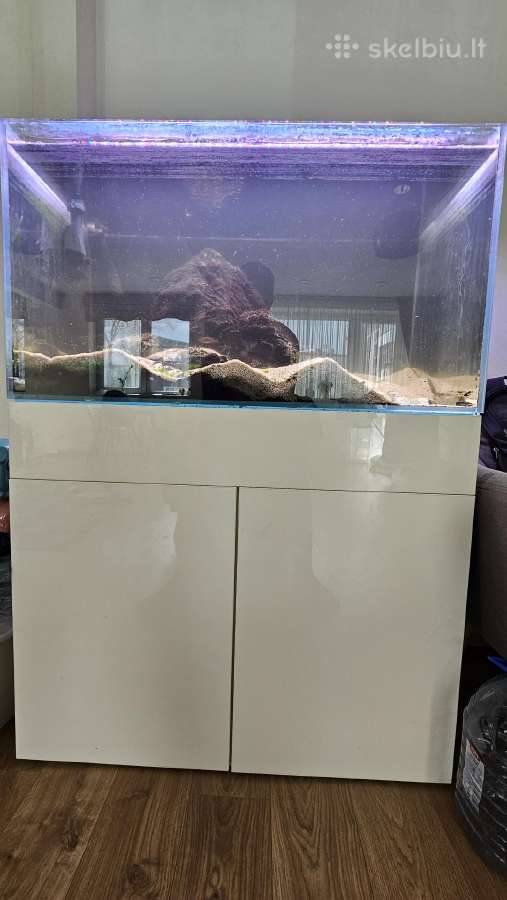 Akvariumas 90x50x50 ir spintelė pristaikyta jam