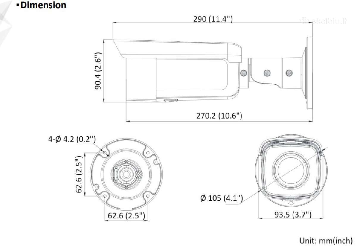 Nauja 8mpx kamera Hikvision DS-2cd2t86g2h-isu/SL - nuotraukos Nr. 3