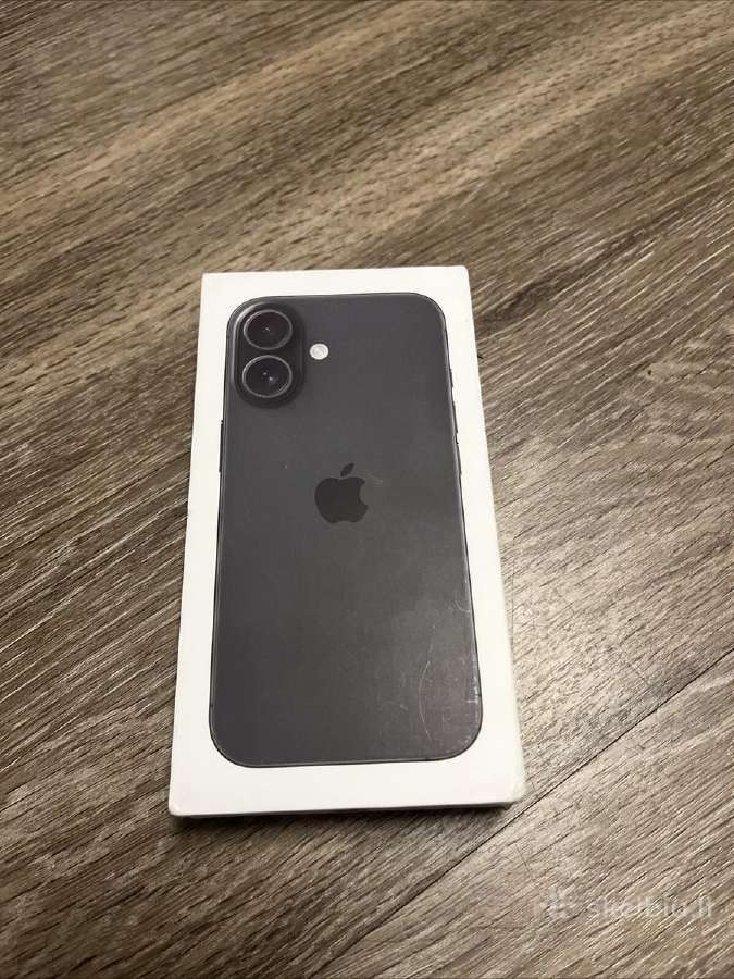 Apple iPhone 16 128gb Black, (D) Garantija.