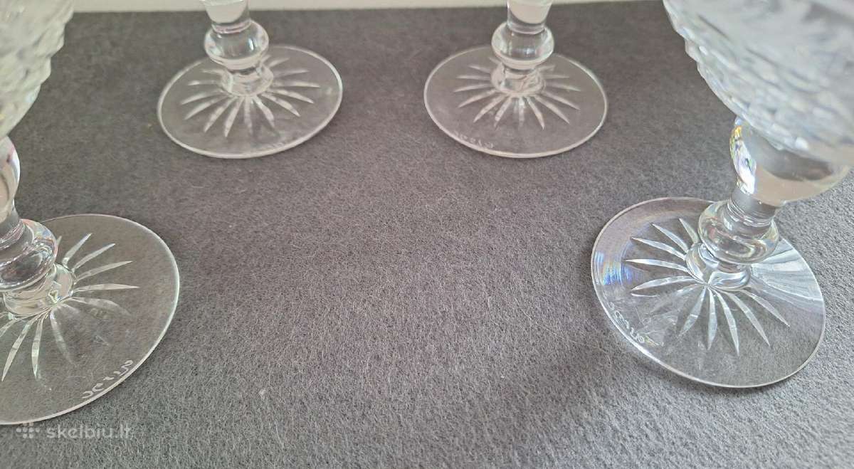 Vintažinės „Stuart Crystal“ šampano taurės - nuotraukos Nr. 7