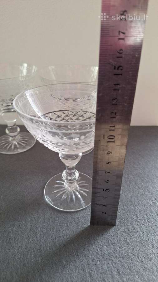 Vintažinės „Stuart Crystal“ šampano taurės - nuotraukos Nr. 10