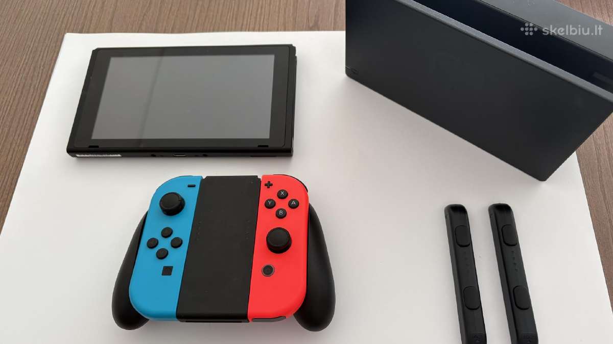 Nintendo Switch, + 2 žaidimai - nuotraukos Nr. 2