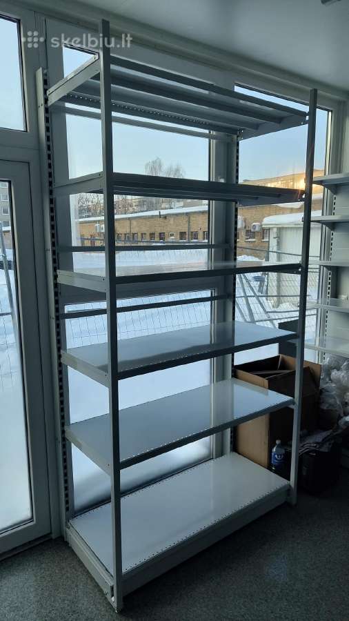 Išpardavimas: nauji balti prekybiniai stelažai - nuotraukos Nr. 11