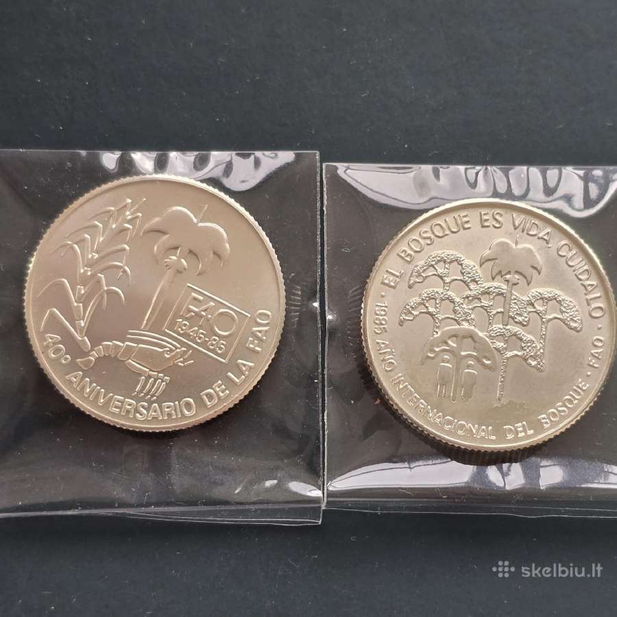 Kuba 1985 5 pesos Ag999 12g Bu