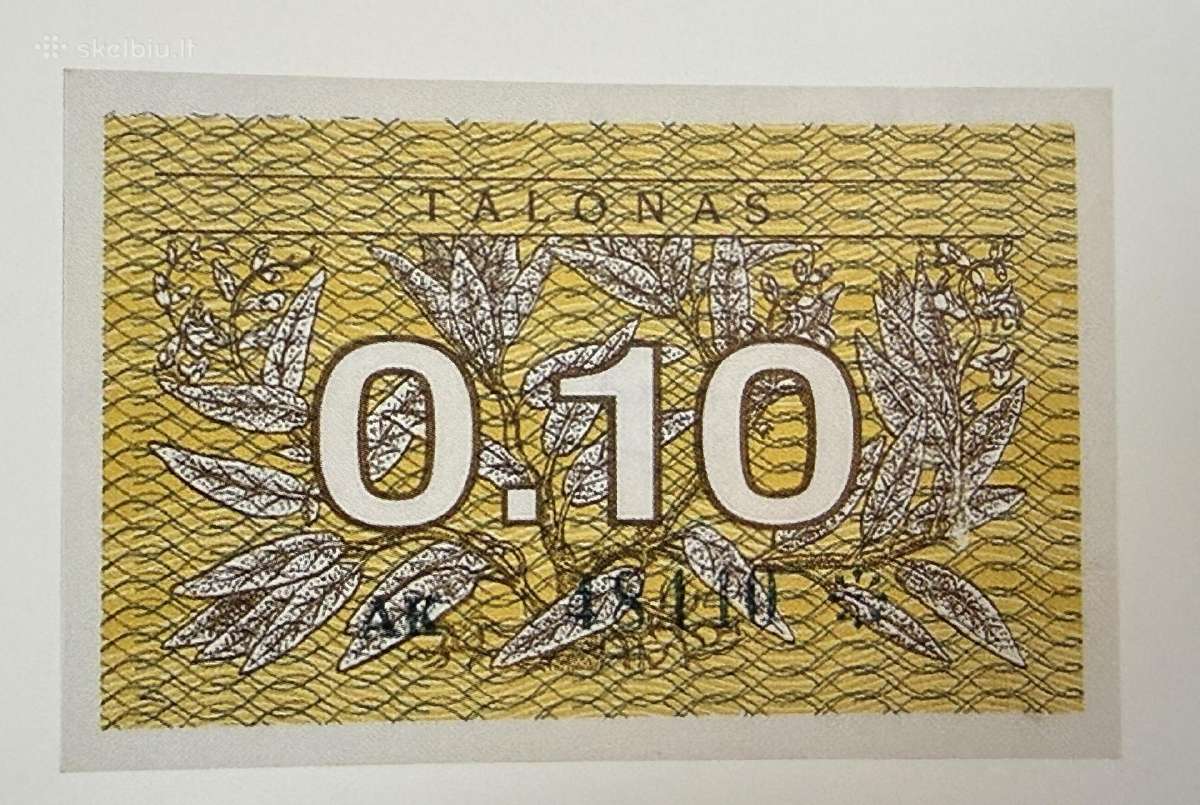 Ieškau lietuviškų talonų 1991m moku brangiai
