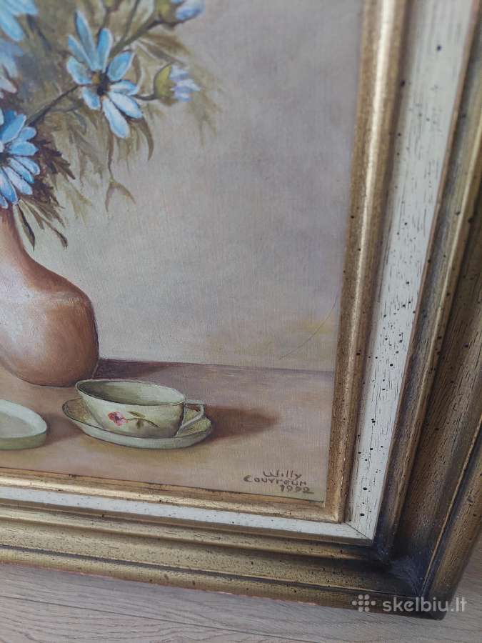 Paveikslas natiurmortas gėlių 45*55cm - nuotraukos Nr. 4