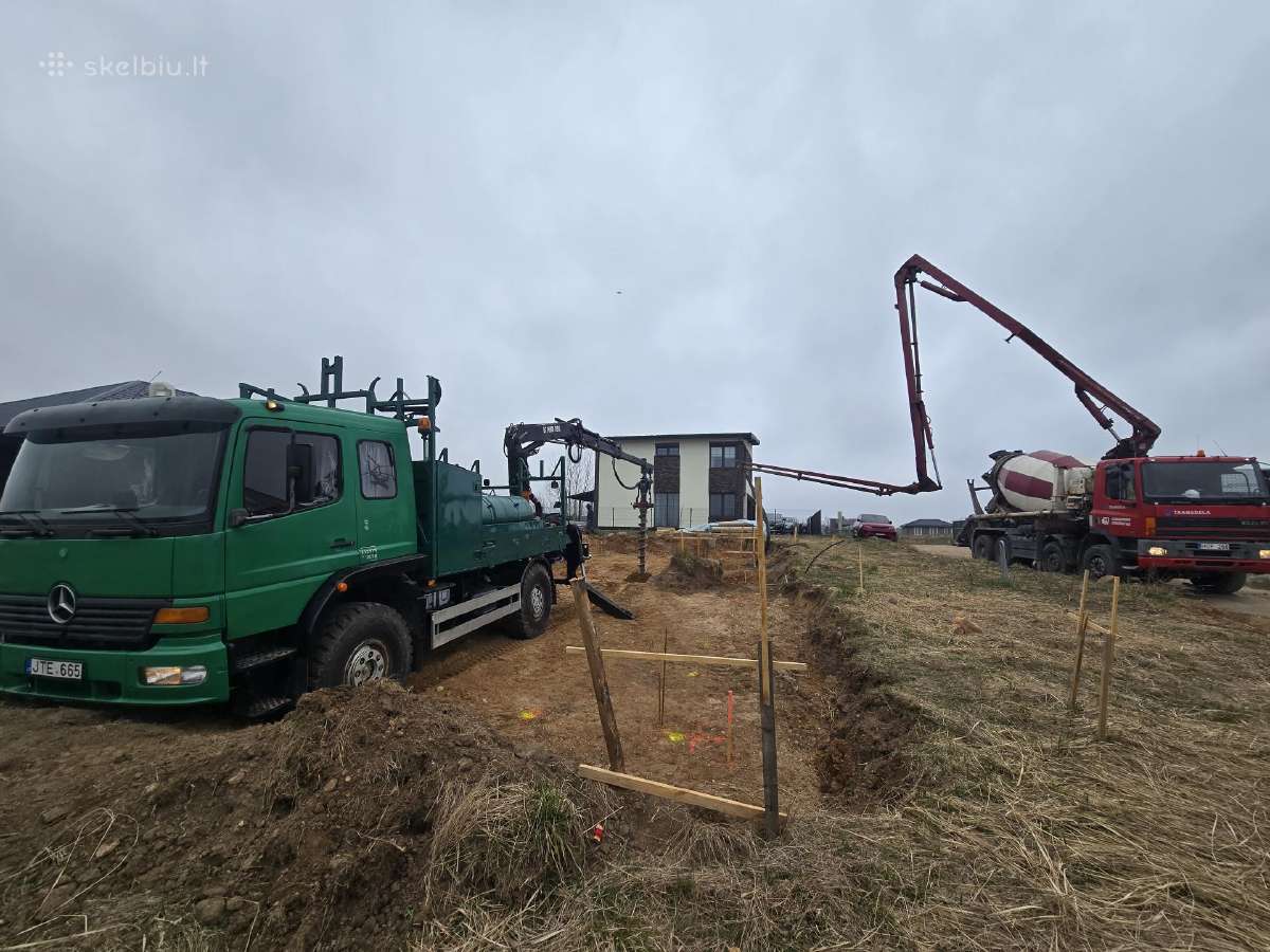 Betono siurblio paslaugos, Cfa polių gręžimas - nuotraukos Nr. 5