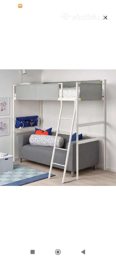 Ikea Vitval lovos su čiužiniu (2 vnt)