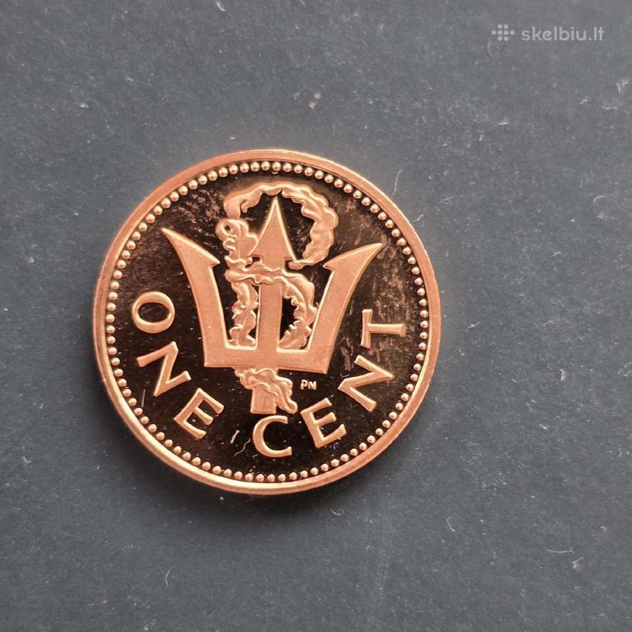 Barbadosas 1973 1 cent Proof