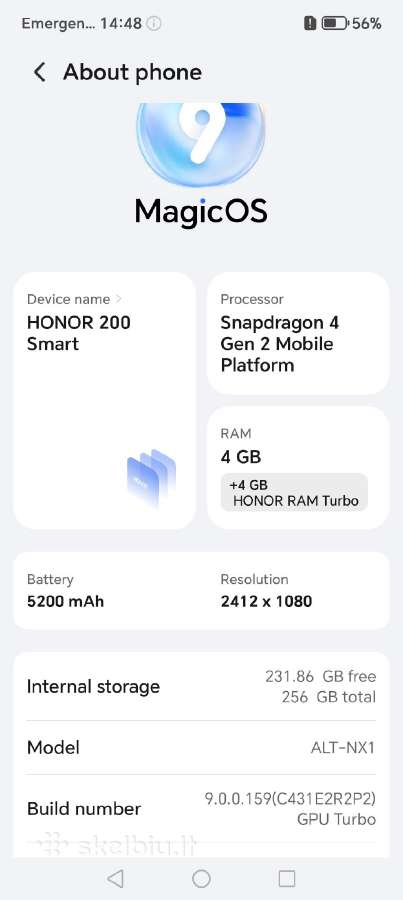 Honor 200 Smart - nuotraukos Nr. 7