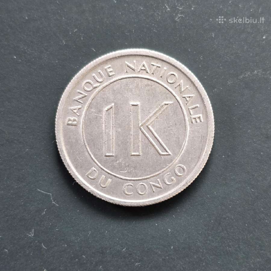 Kongo Dr 1967 1 likuta AL - nuotraukos Nr. 2