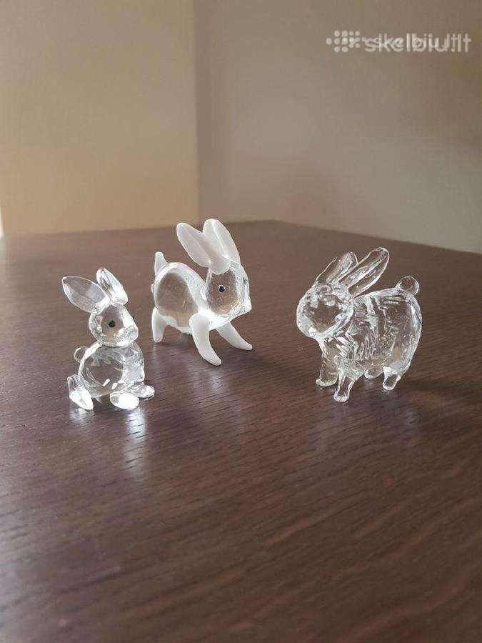 Stikliniai stiklo zoo Figureles miniautiuros