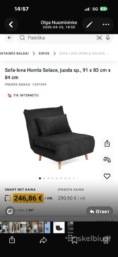Sofyte, kreslas