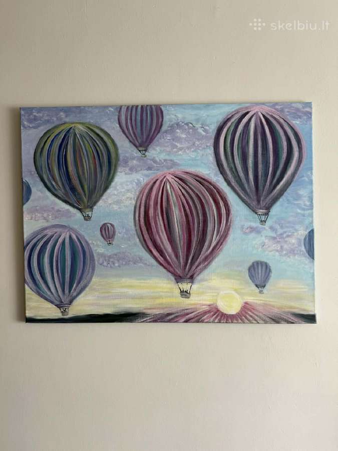 Paveikslas" Balionų fiesta" 80x60 - nuotraukos Nr. 2
