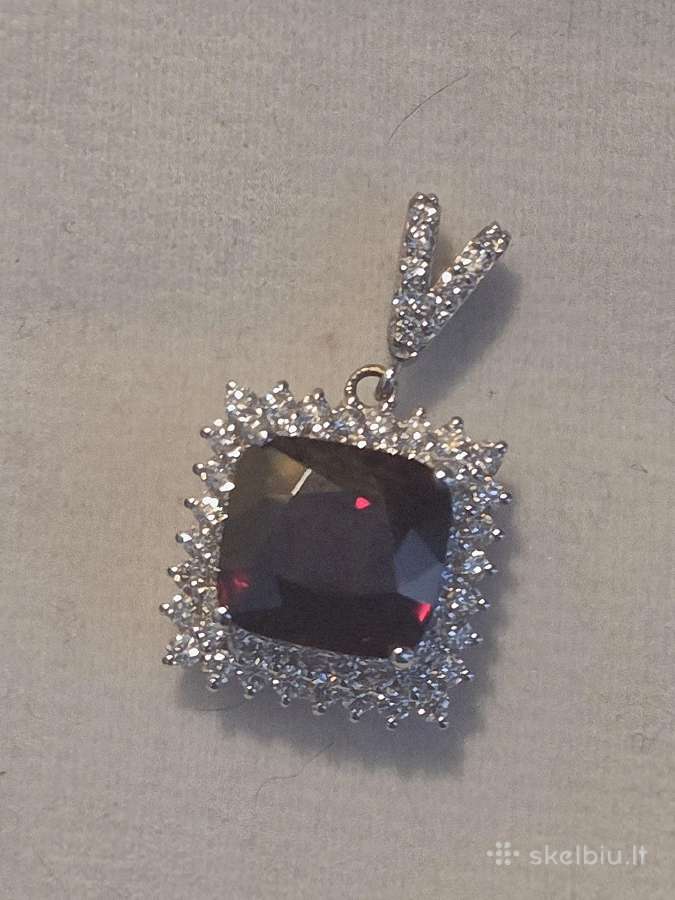 Auksinis 3,7ct Burmos špinelio pakabukas - nuotraukos Nr. 4