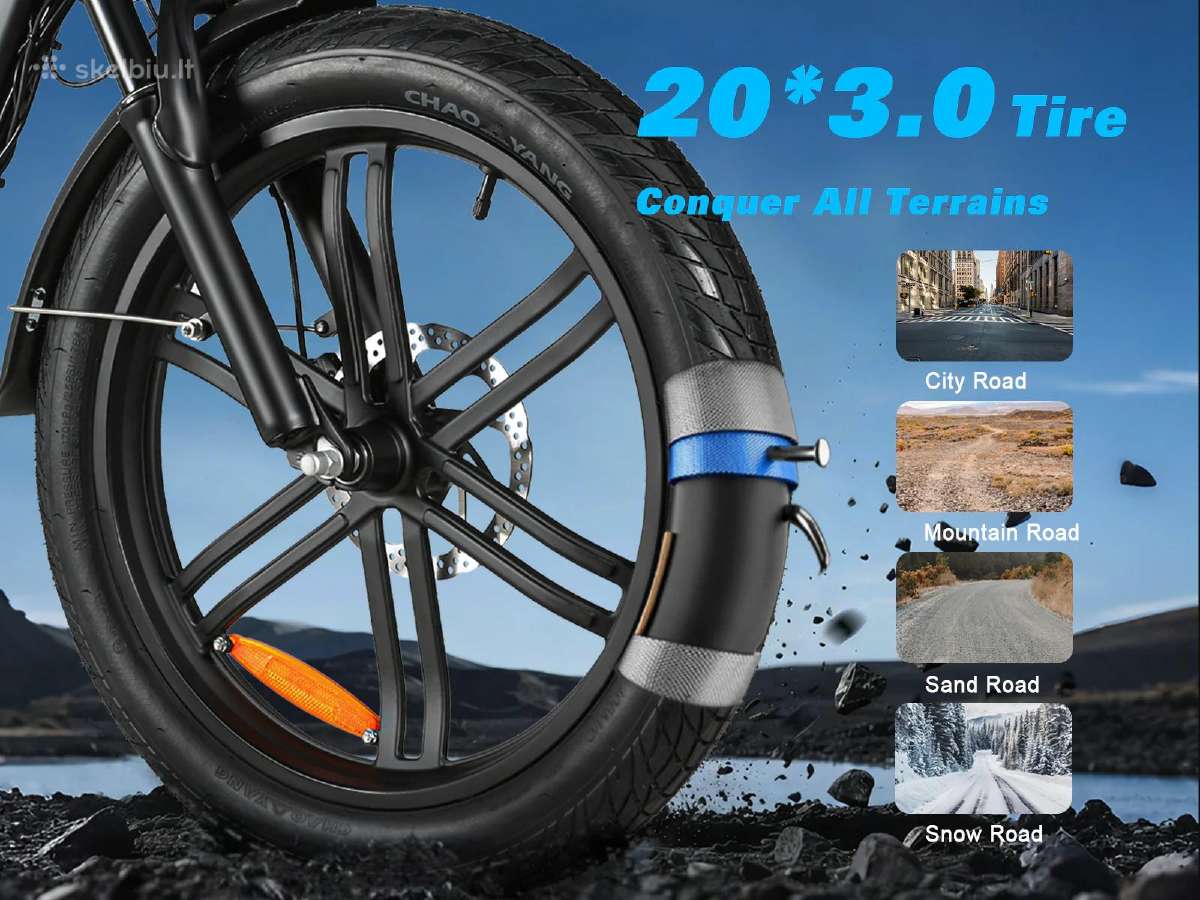 Samebike elektrinis dviratis Cy20pro-IT - nuotraukos Nr. 8