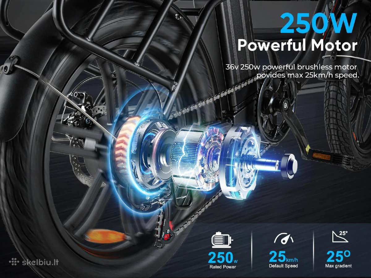 Samebike elektrinis dviratis Cy20pro-IT - nuotraukos Nr. 11