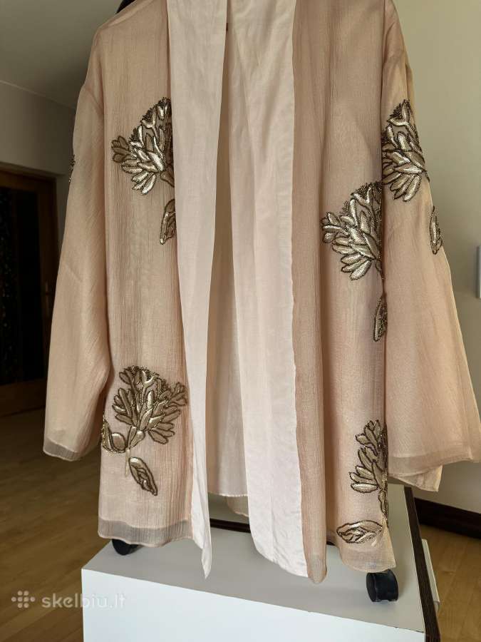 Zara puošnus siuvinėtas kimono - nuotraukos Nr. 3