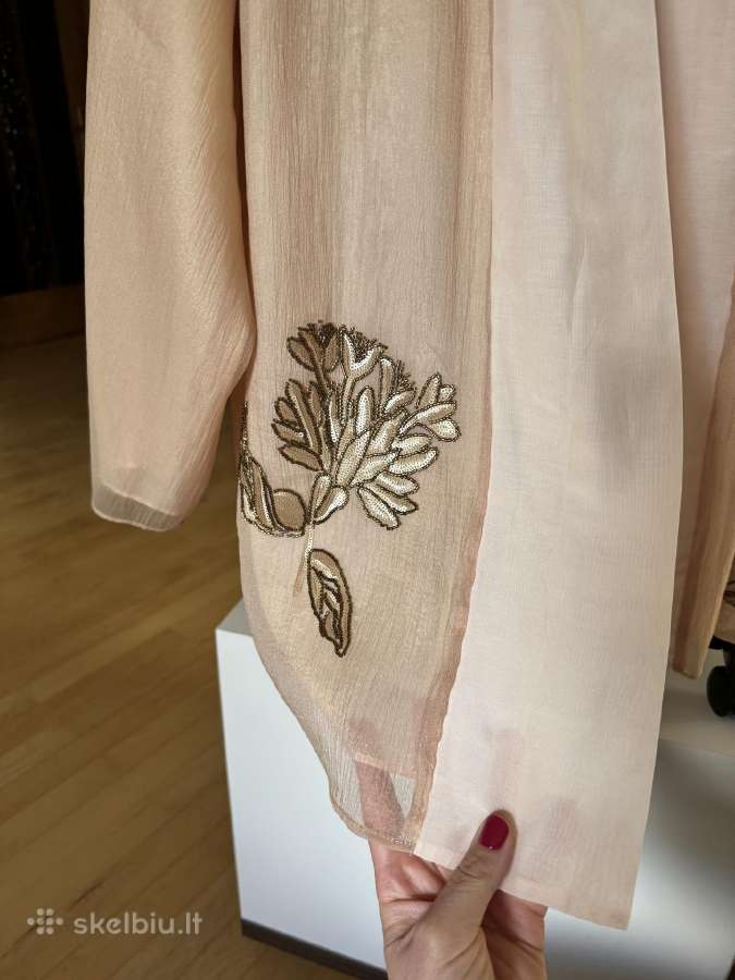 Zara puošnus siuvinėtas kimono - nuotraukos Nr. 4