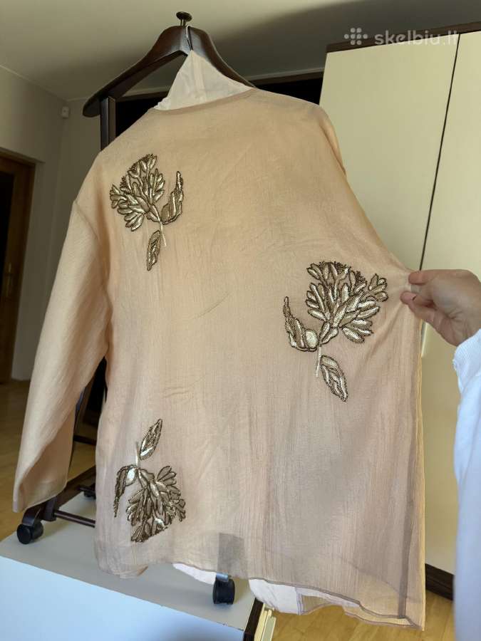 Zara puošnus siuvinėtas kimono - nuotraukos Nr. 15