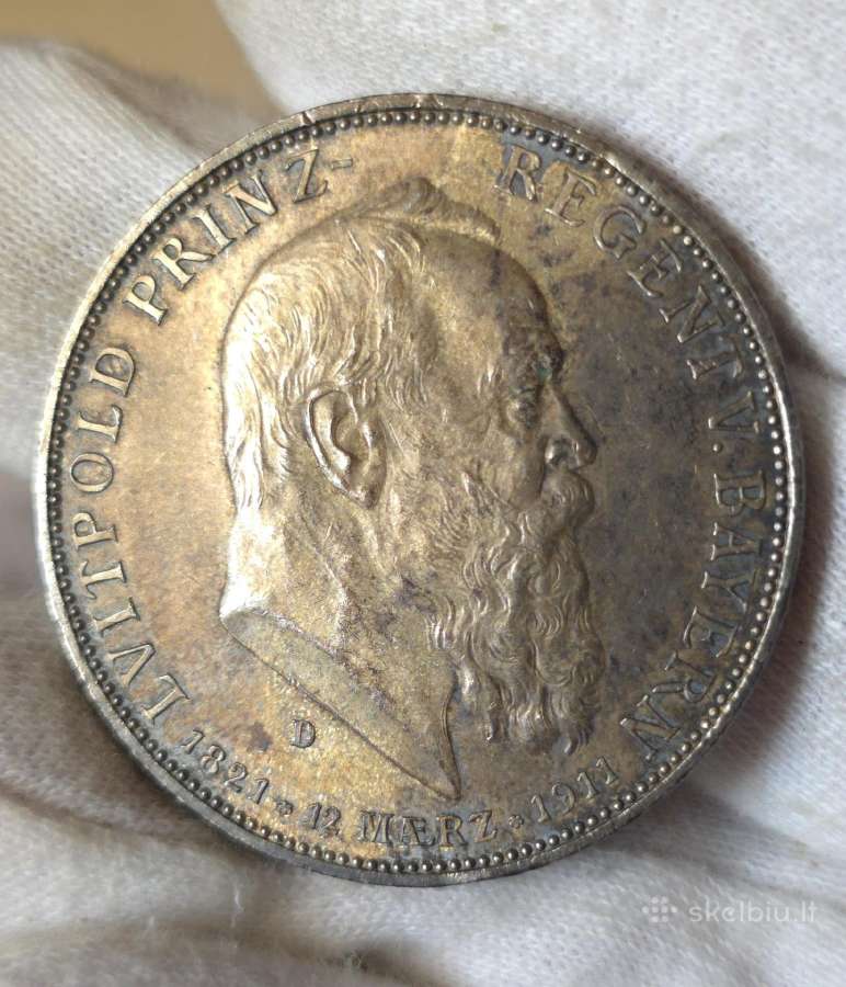 Proginės Bavarijos 2, 3 ir 5 markės 1911m. - nuotraukos Nr. 4